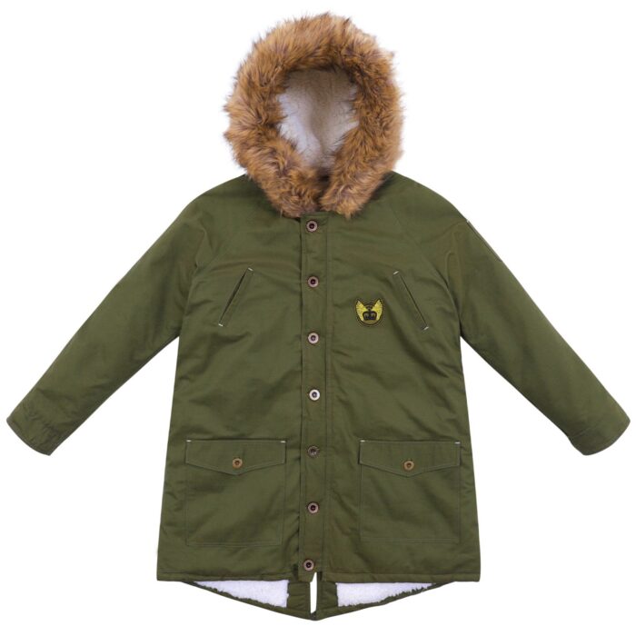Une magnifique parka longue et chaude pour fille et garçon de la marque de mode Française pour enfant LA FAUTE A VOLTAIRE.