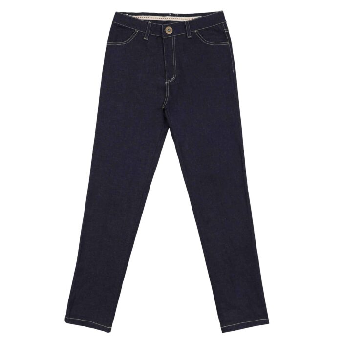 Beautiful dark blue denim jeans for girls and teens from the children's fashion brand La Faute à Voltaire