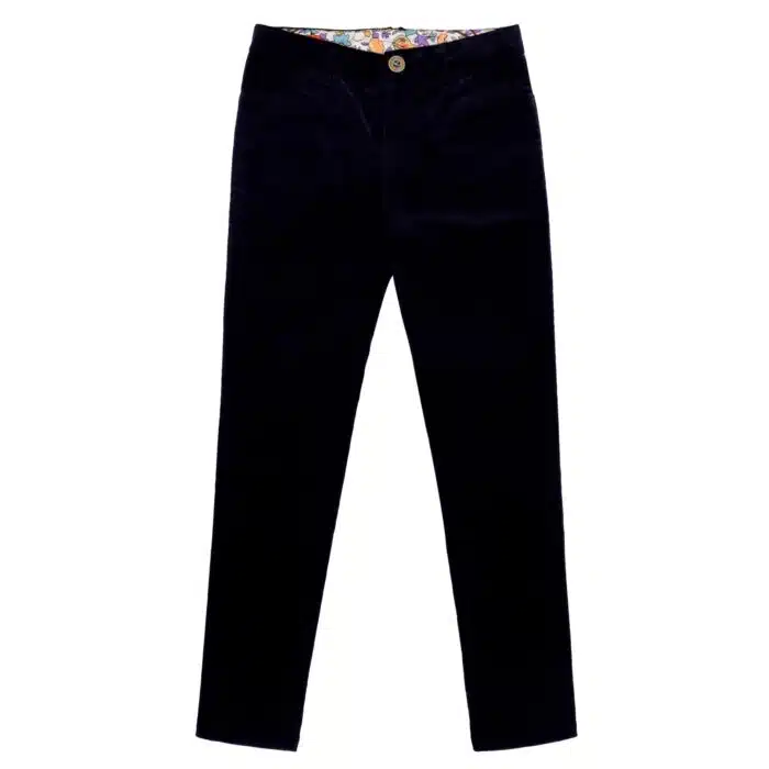 pantalon velours noir élastique pour filles et fillettes de la marque de mode pour enfants la faute a voltaire