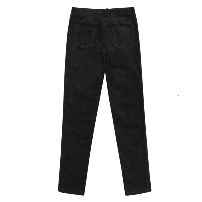 Pantalon velours noir coupe slim fit pour garçons de 2 à 12 ans de la marque de mode Française LA FAUTE A VOLTAIRE