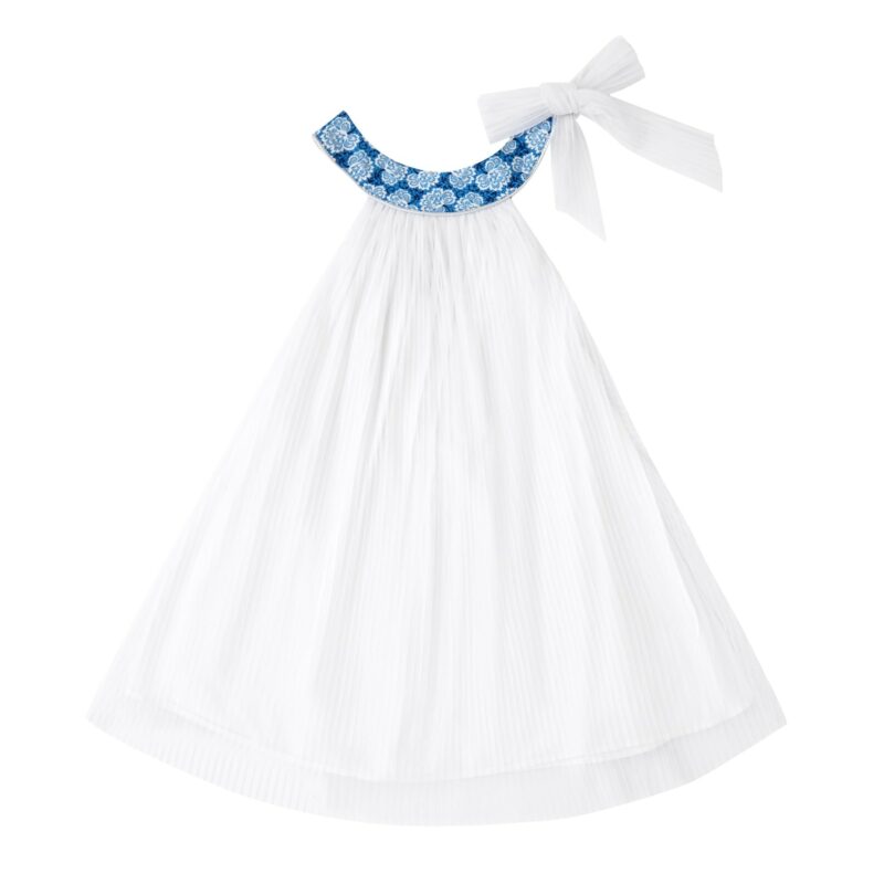 Robe de Cort?�ge Blanche et Bleue | Fille 2-16 ans | La Faute ?� Voltaire �?�?�?�?