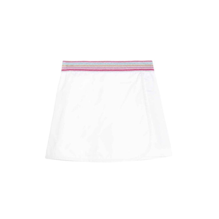 Voici l'ensemble d'été idéal pour votre fille ! Une blouse violette éclatante, aux manches papillon délicates, accompagnée d'une jupe-short blanche immaculée. Un ensemble doux et confortable, parfait pour toutes les occasions estivales : fêtes d'anniversaire, pique-niques en famille, sorties à la plage ou soirées entre amies. Laissez votre fille rayonner dans cet ensemble coloré et confortable, conçu pour toutes ses aventures estivales. Retrouvez ce modèle chez la marque de mode pour enfant en commerce équitable, la marque LA FAUTE A VOLTAIRE.